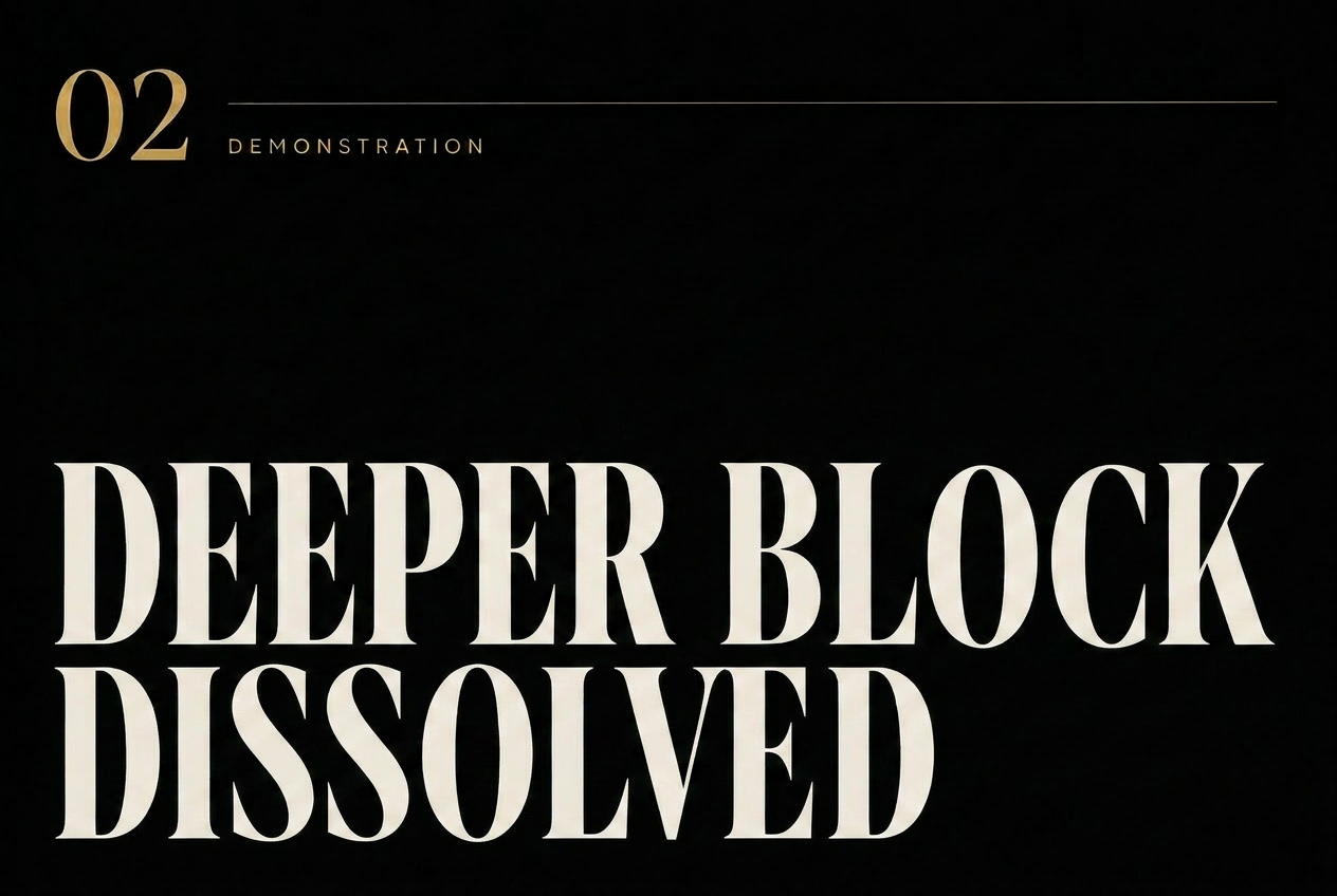 Deeper Block Dissolved